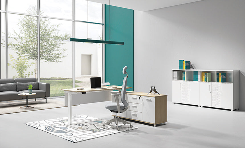 Soren Executive Sit Stand Desk - Executive Desks - Rose Office Furniture