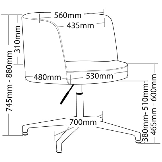 Gabbi Tub Visitor Chair