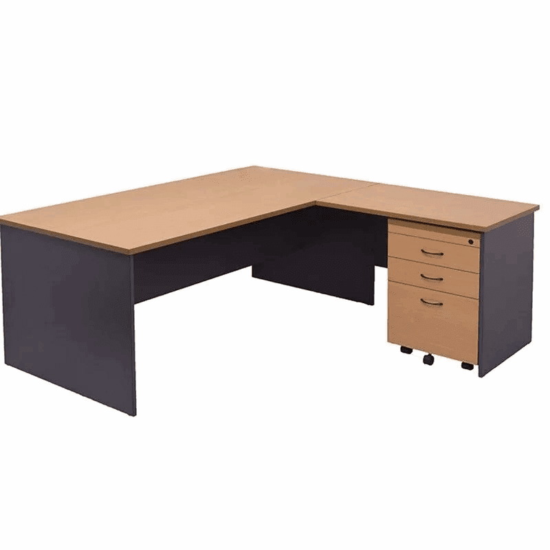 Rose Bench Desk with Return