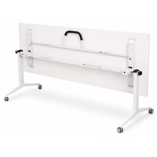 White adjustable flit top table frame