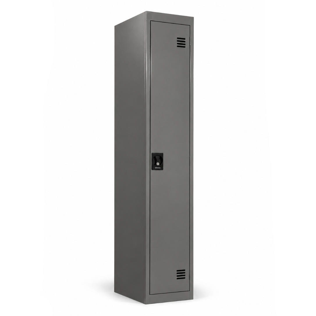 Gray locker on a white background