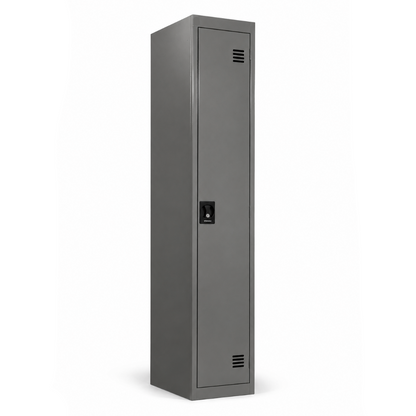 Gray locker on a white background