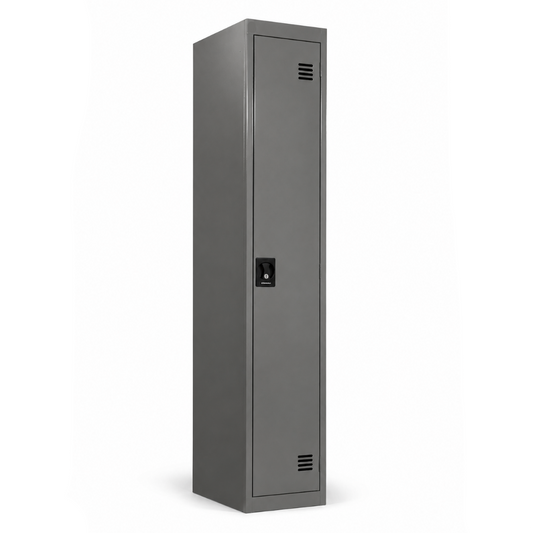 Gray locker on a white background